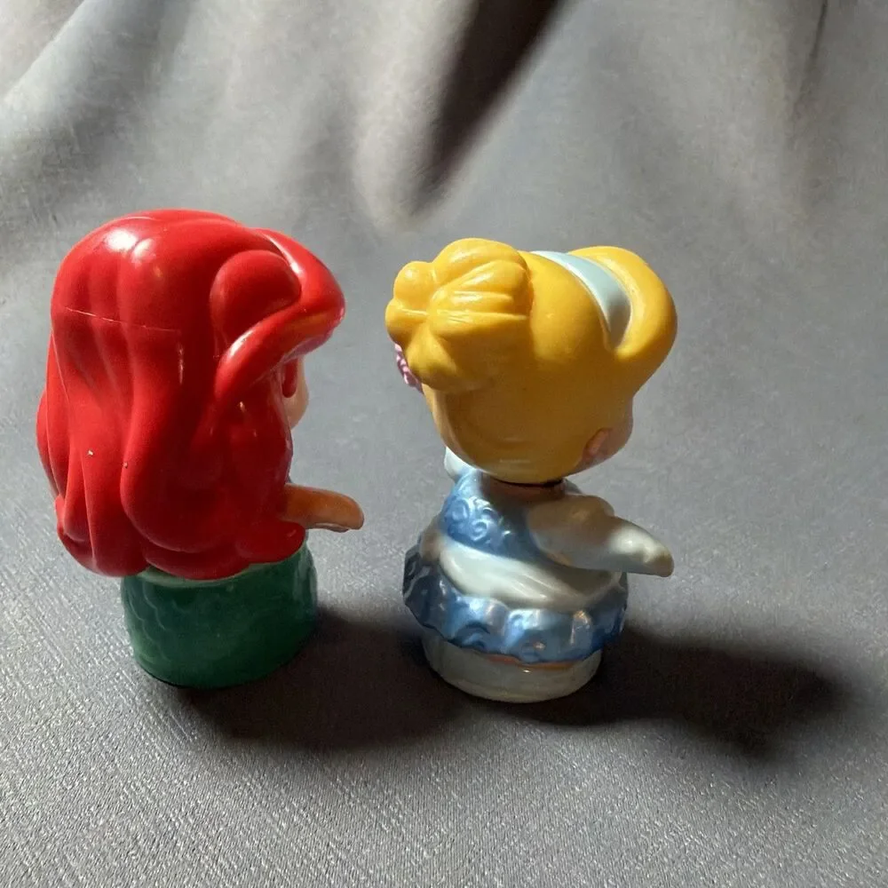 Fisher Price Disney Princess Little People -  Mermaid Ariel Cinderella-L